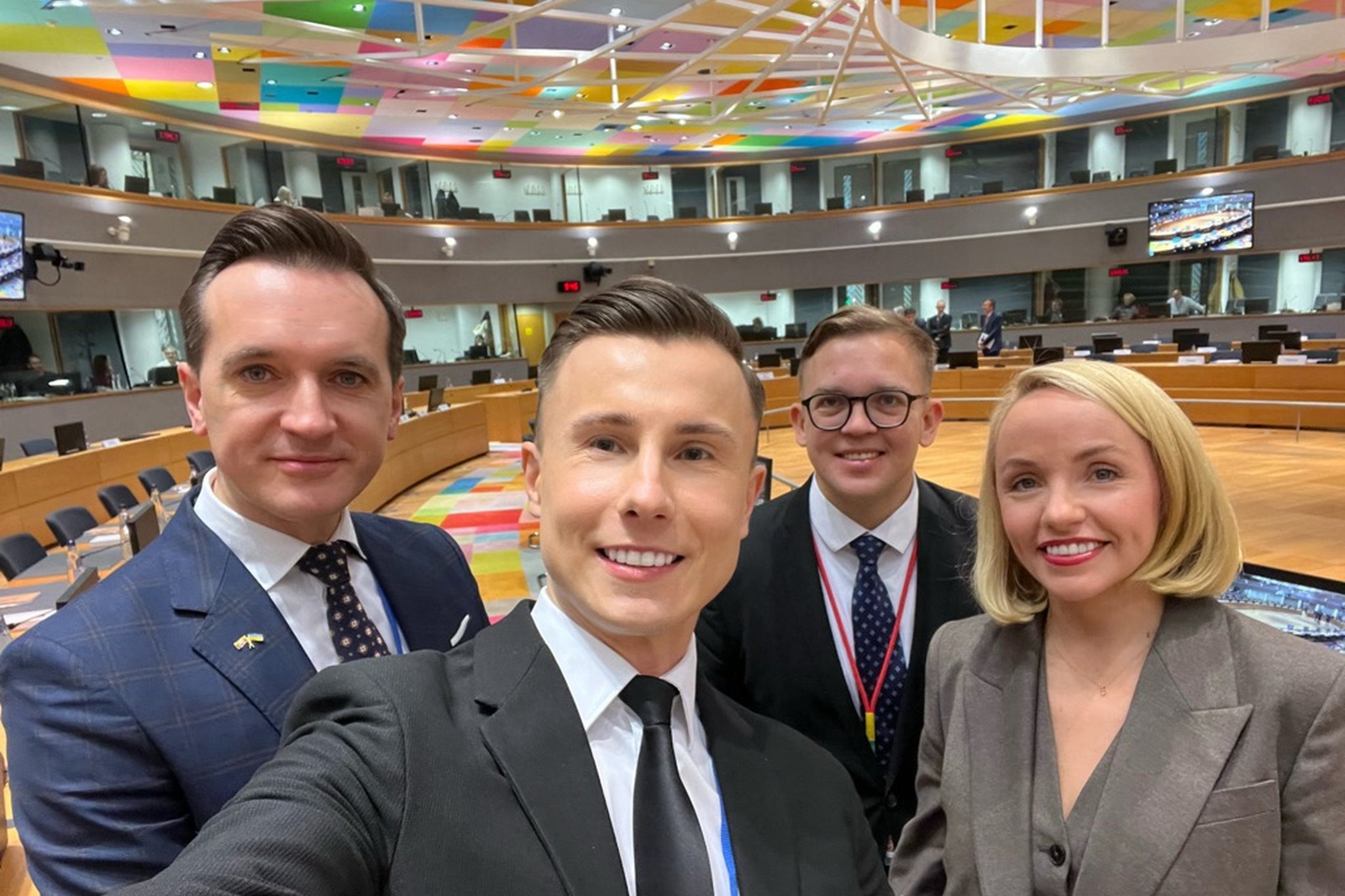Nuotraukoje Teisingumo viceministrė Gabija Grigaitė-Daugirdė ir Lietuvos delegacijos atstovai.