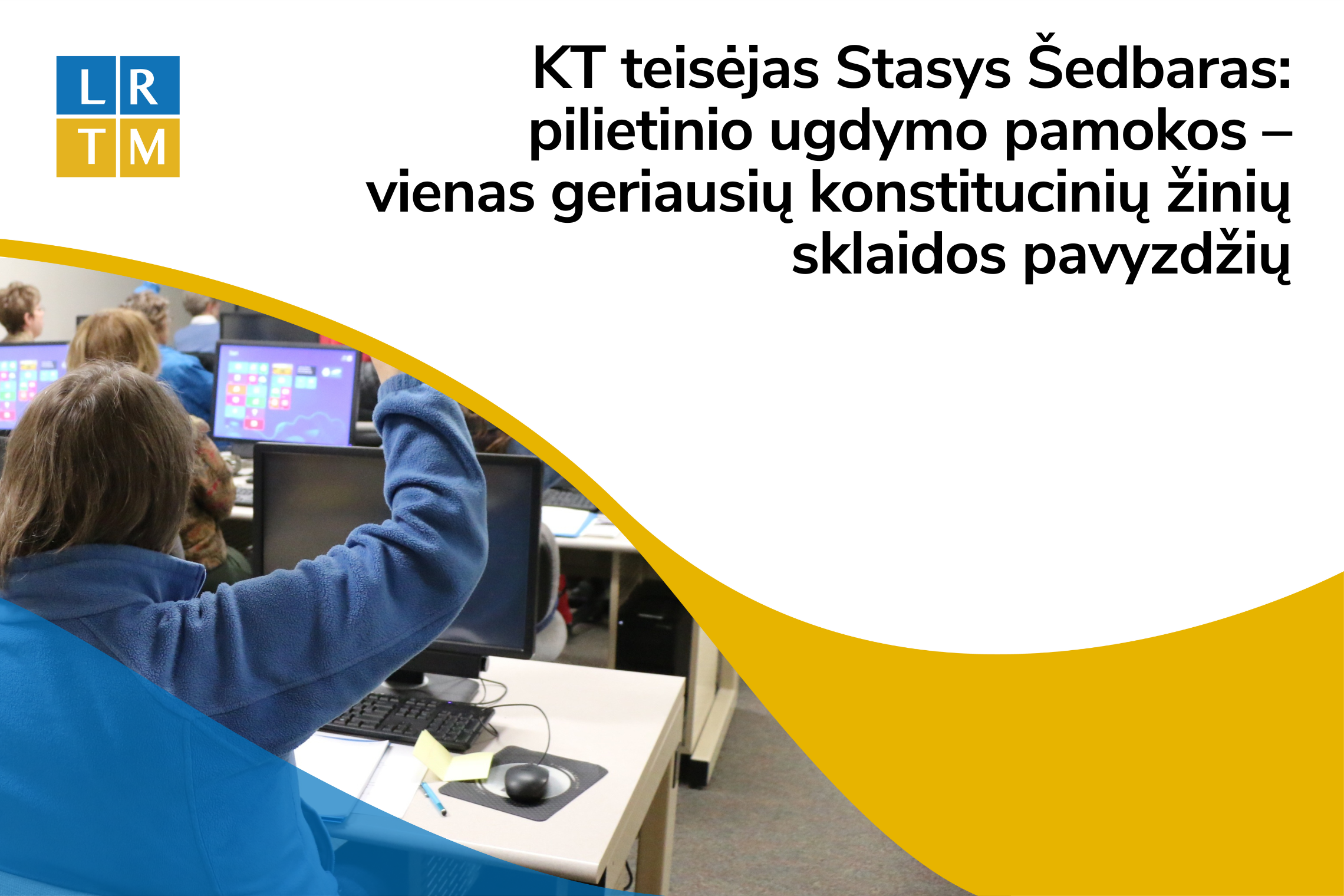 Nuotraukoje atvaizduota klasė su mokiniais