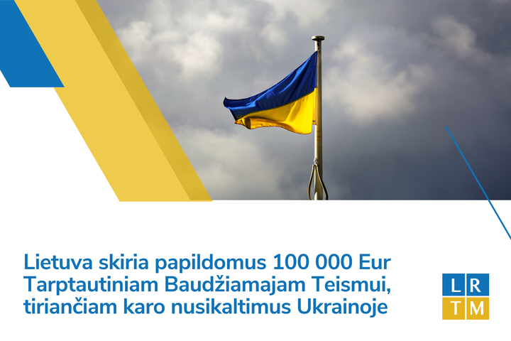 Vizuale pavaizduota Ukrainos vėliava.