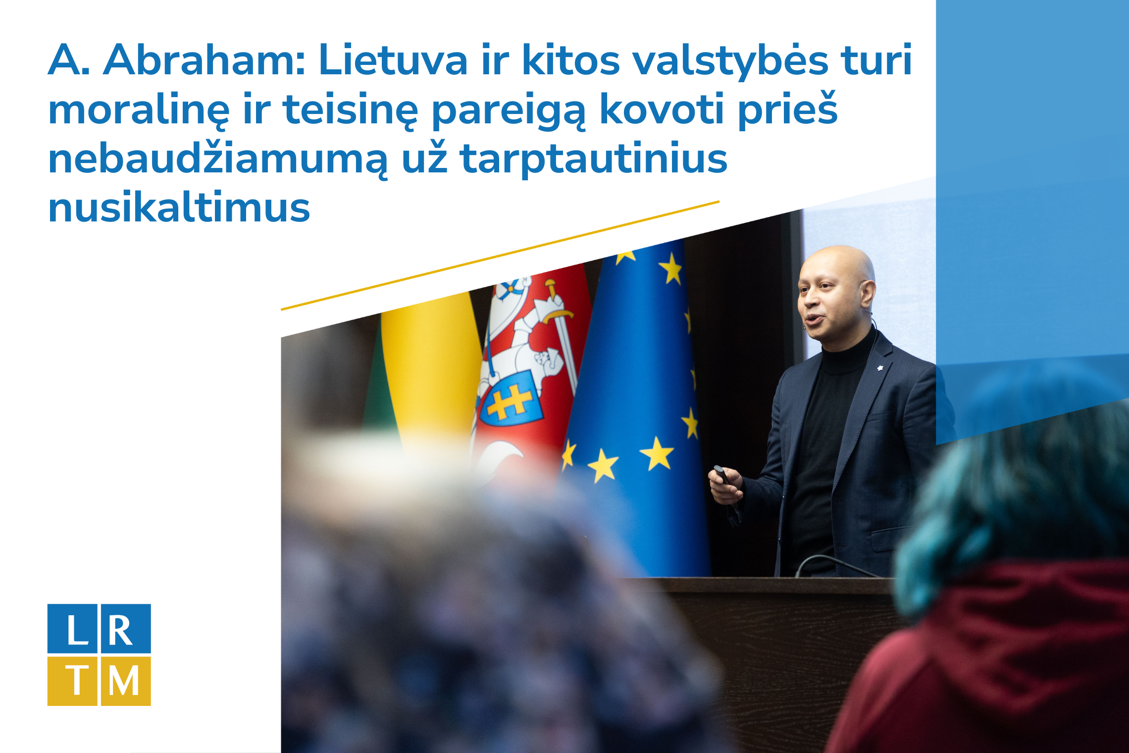 Nuotraukoje pavaizduotas Aarif Abraham.